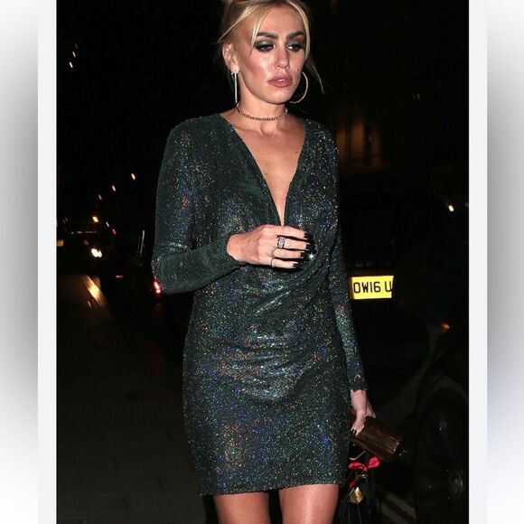 NWOTAshish green Glitter Dress